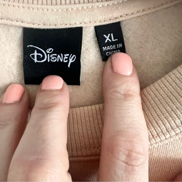 Disney Mickey Mouse Tan Crewneck Sweatshirt XL - Picture 3 of 4